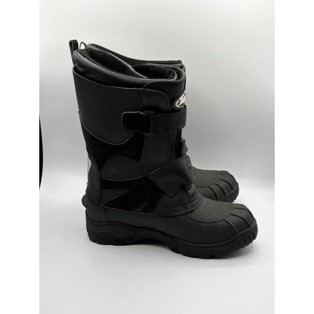 HJC Snowmobile Boots Mens 9 Black Excellent Thinsulate Insulated Waterproof